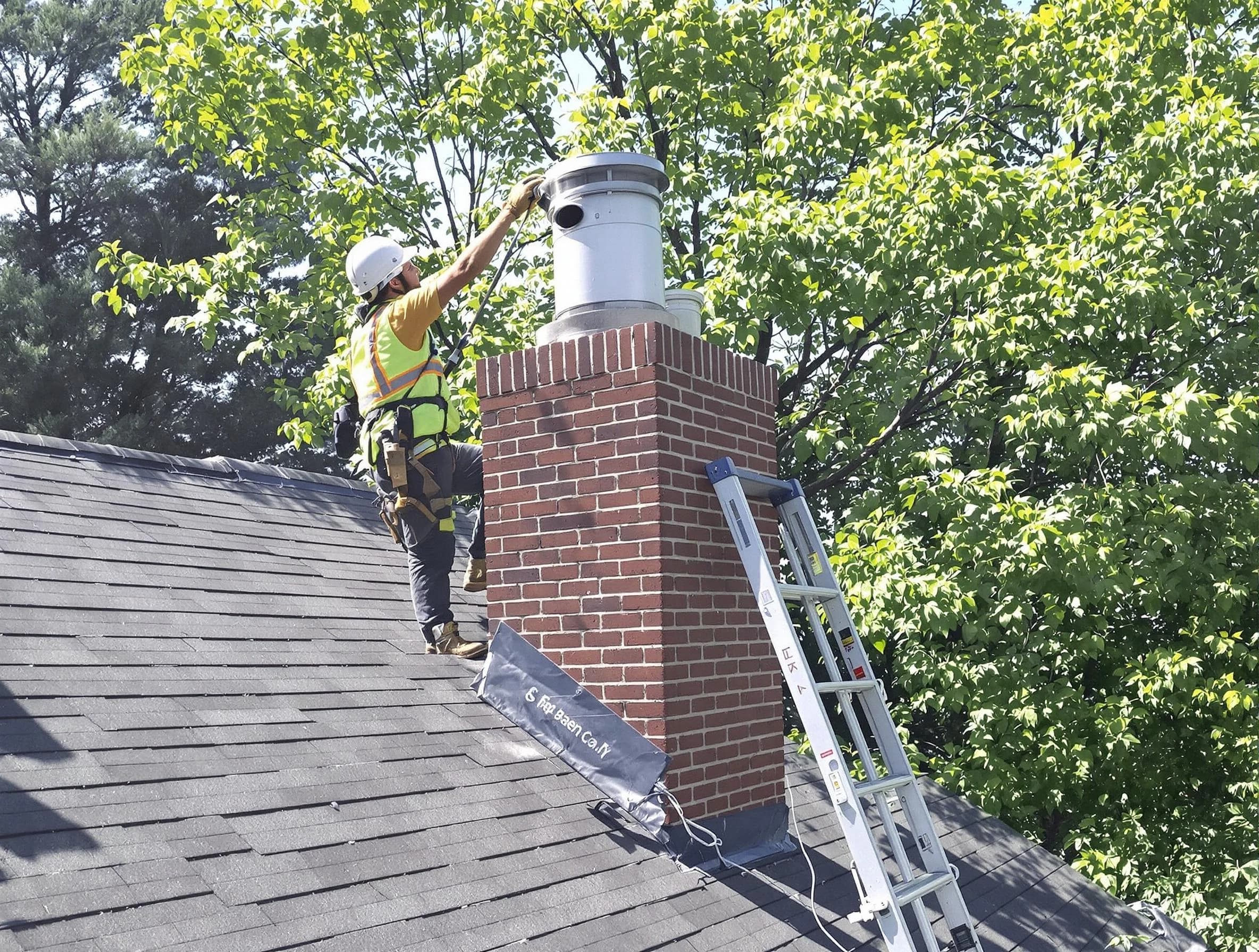 Chimney liner inspection by Orangetown Chimney Sweep in Orangetown, NY
