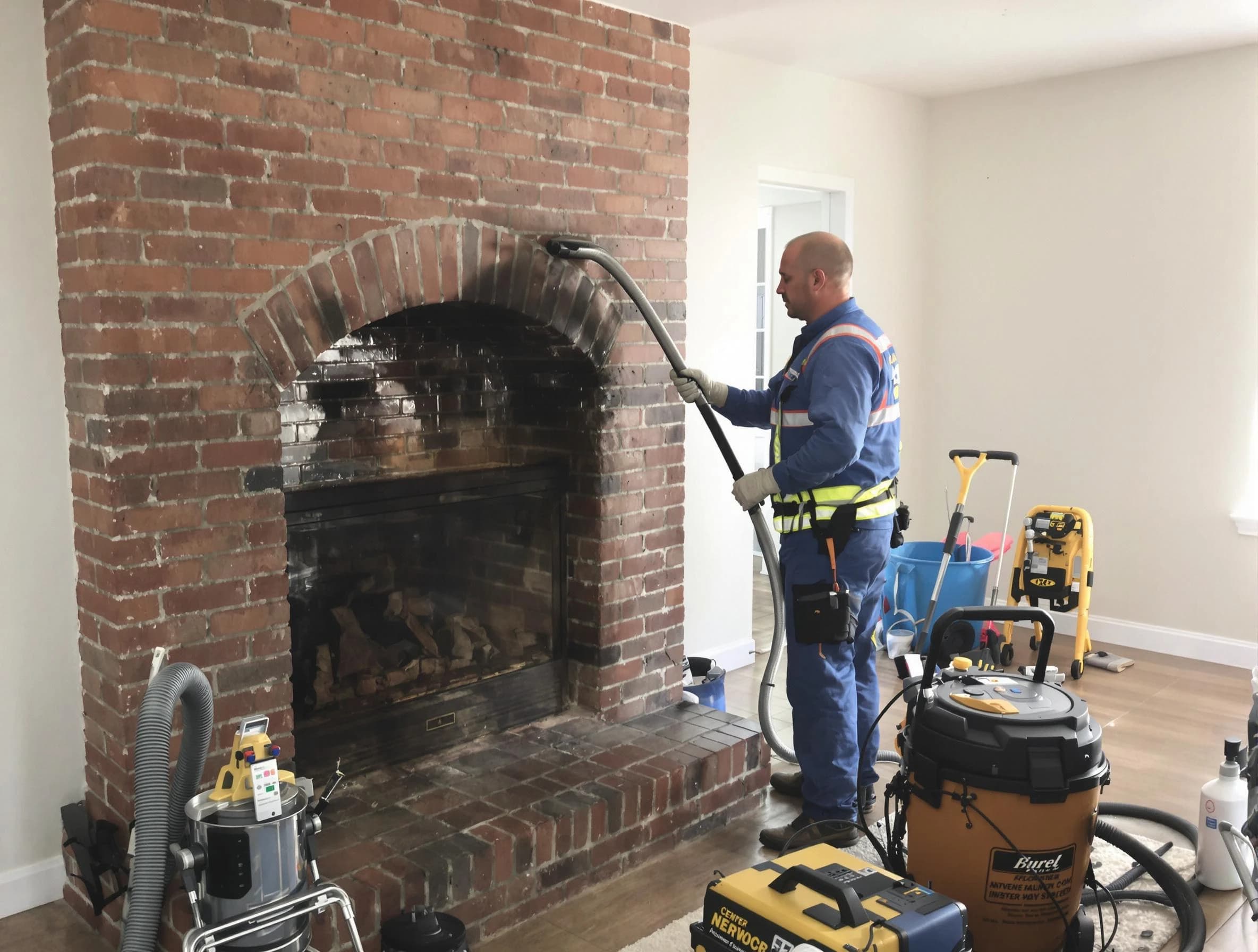 Orangetown Chimney Sweep expert performing detailed chimney sweep in Orangetown, NY