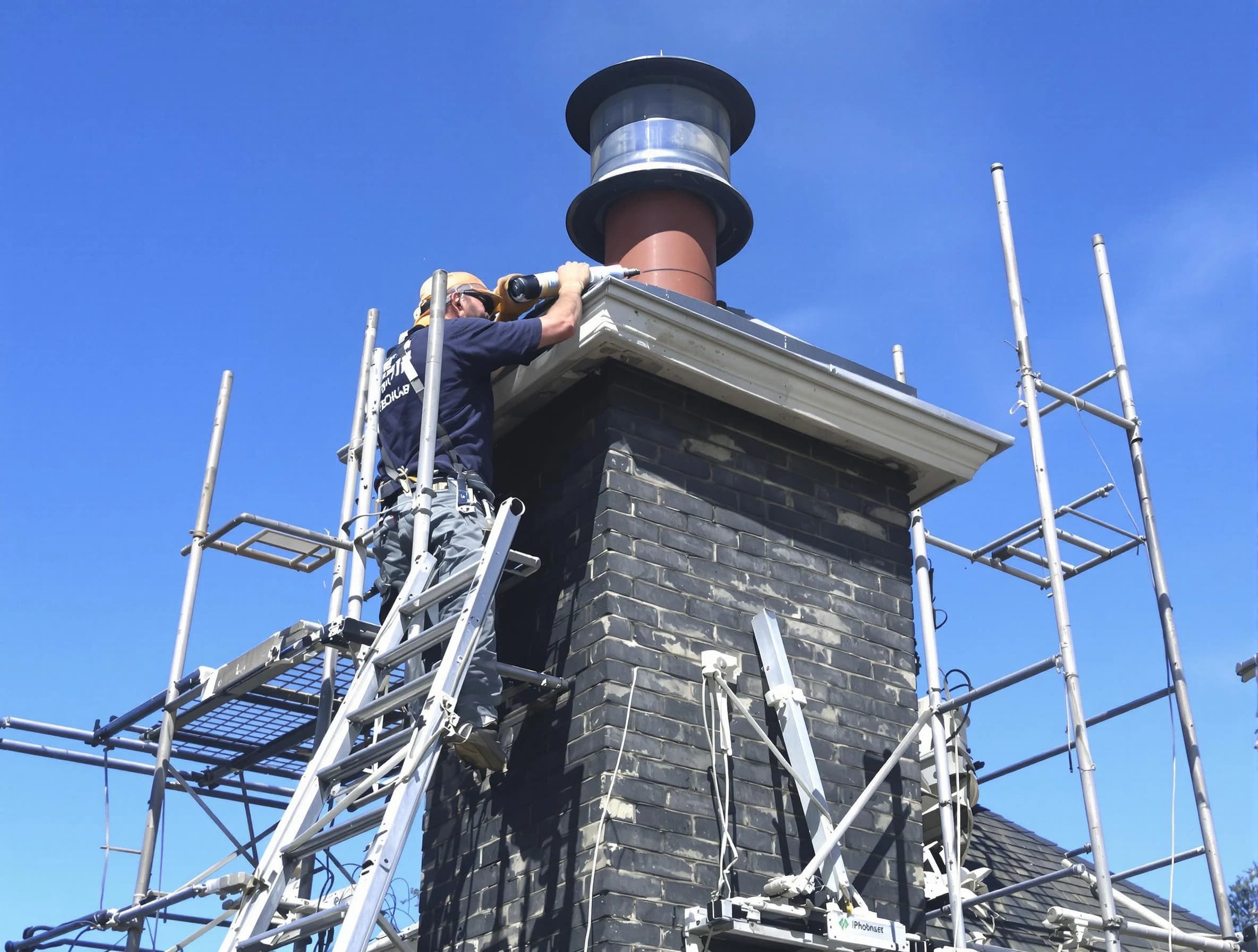Sturdy chimney crown finished by Orangetown Chimney Sweep in Orangetown, NY