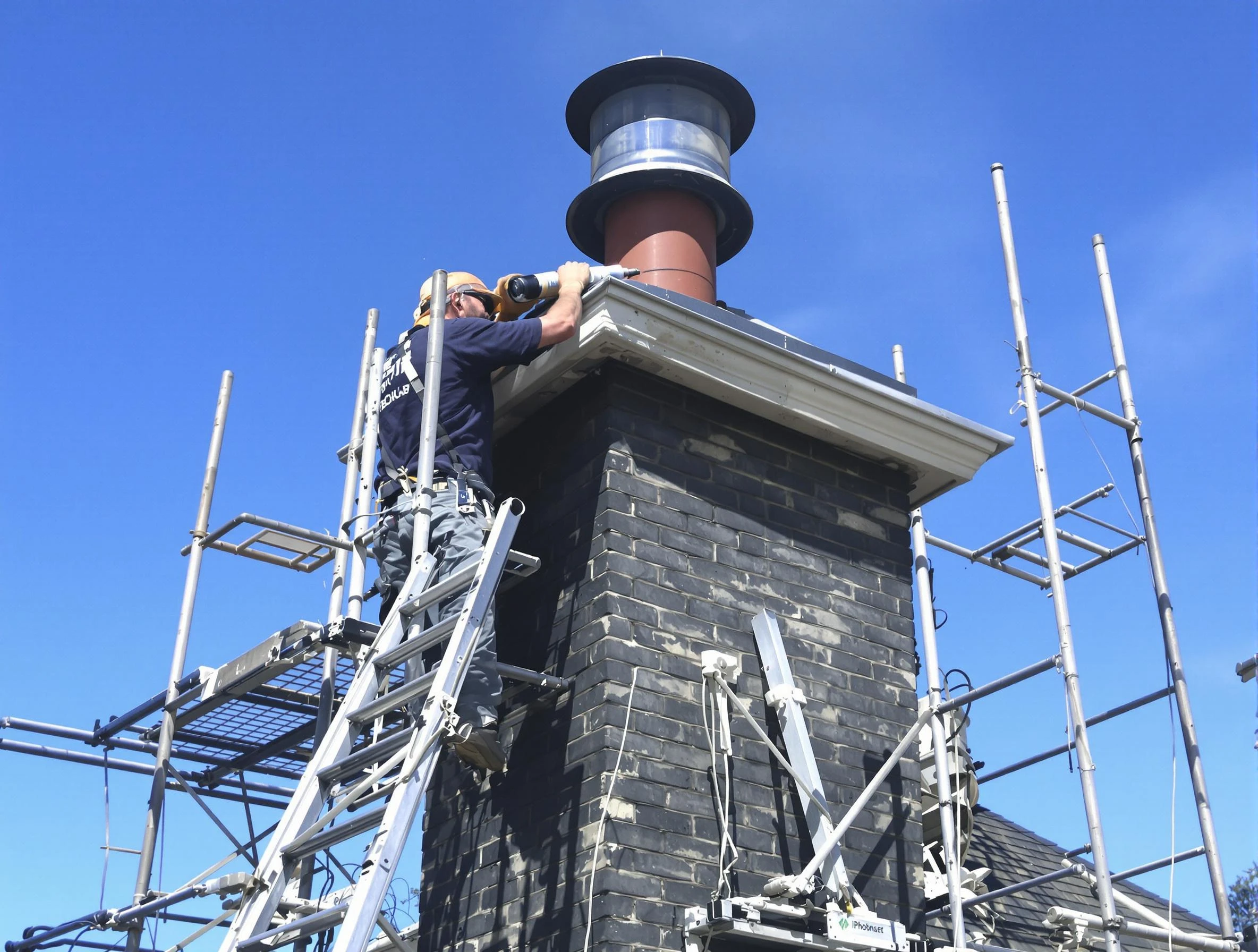 Sturdy chimney crown finished by Orangetown Chimney Sweep in Orangetown, NY